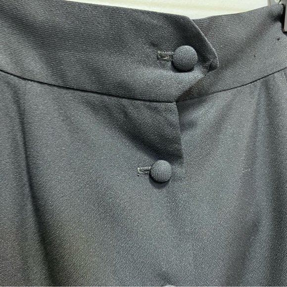 VINTAGE D’allairds Black Button Down Maxi Skirt - Picture 3 of 9